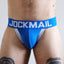 Transguy Wearing Blue Jockmail Packing Underwear Jockstrap for FTMs