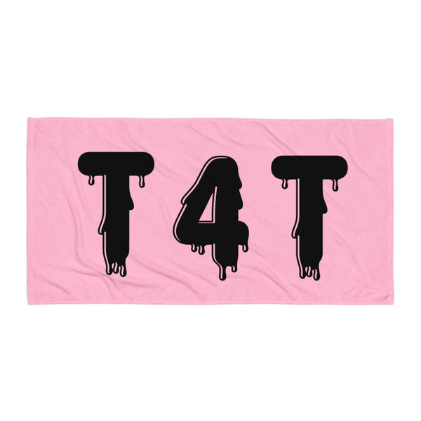 T4T Beach Towel Black Letters